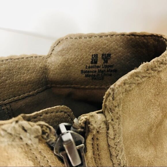 Sam Edelman Tan Suede Fringe Ankle Boots - Picture 6 of 11